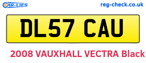 DL57CAU are the vehicle registration plates.