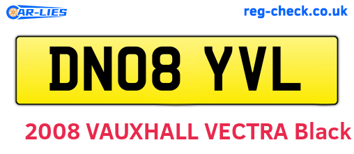 DN08YVL are the vehicle registration plates.