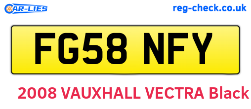 FG58NFY are the vehicle registration plates.