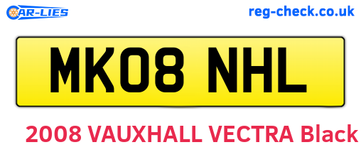 MK08NHL are the vehicle registration plates.