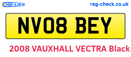 NV08BEY are the vehicle registration plates.