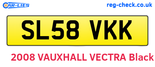 SL58VKK are the vehicle registration plates.