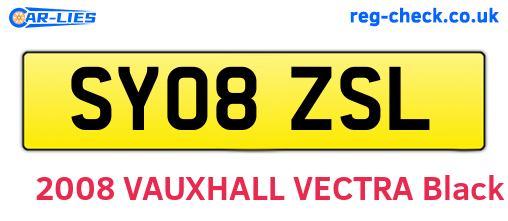 SY08ZSL are the vehicle registration plates.