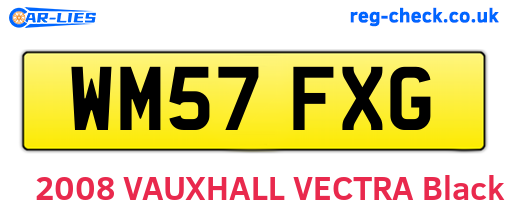 WM57FXG are the vehicle registration plates.