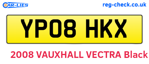 YP08HKX are the vehicle registration plates.