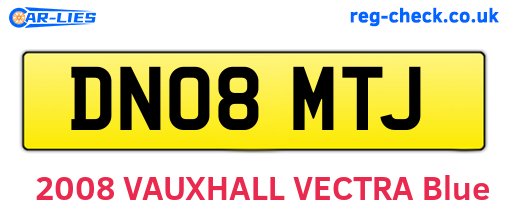 DN08MTJ are the vehicle registration plates.