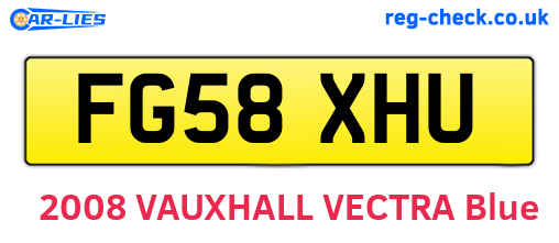 FG58XHU are the vehicle registration plates.