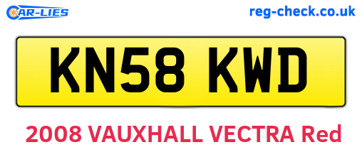 KN58KWD are the vehicle registration plates.