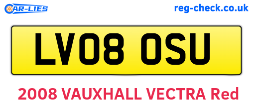 LV08OSU are the vehicle registration plates.