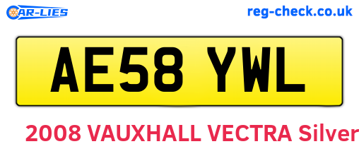 AE58YWL are the vehicle registration plates.