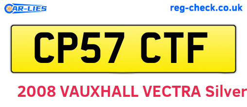 CP57CTF are the vehicle registration plates.
