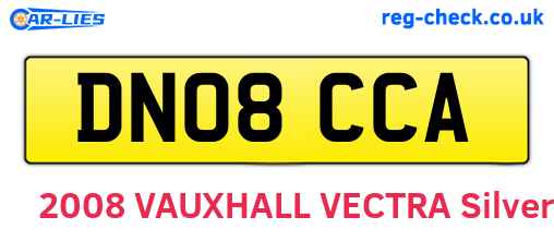 DN08CCA are the vehicle registration plates.