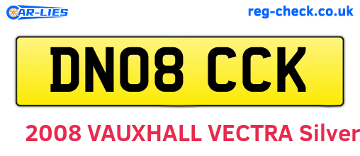 DN08CCK are the vehicle registration plates.