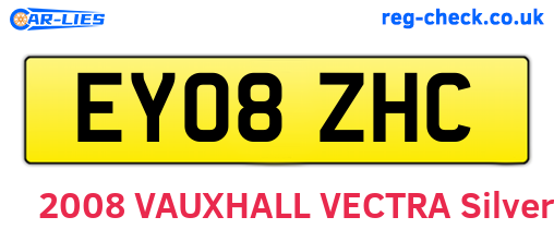 EY08ZHC are the vehicle registration plates.
