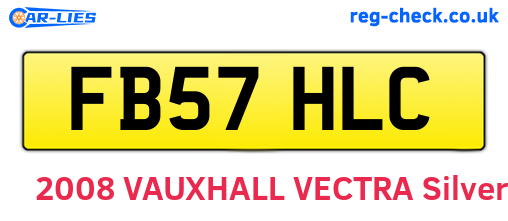 FB57HLC are the vehicle registration plates.