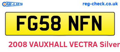 FG58NFN are the vehicle registration plates.
