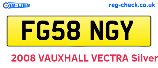 FG58NGY are the vehicle registration plates.
