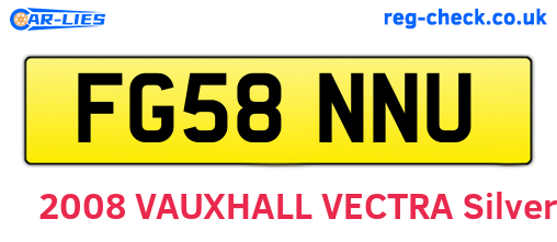 FG58NNU are the vehicle registration plates.