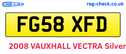 FG58XFD are the vehicle registration plates.