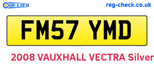 FM57YMD are the vehicle registration plates.