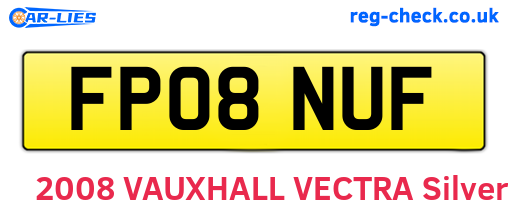 FP08NUF are the vehicle registration plates.