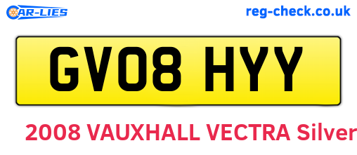 GV08HYY are the vehicle registration plates.