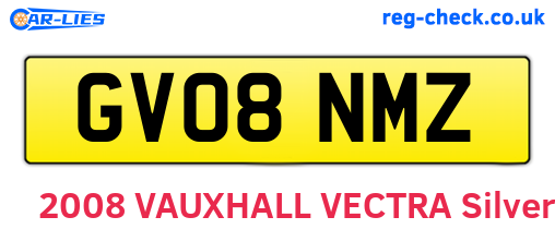 GV08NMZ are the vehicle registration plates.