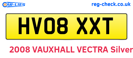 HV08XXT are the vehicle registration plates.