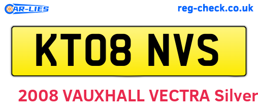 KT08NVS are the vehicle registration plates.