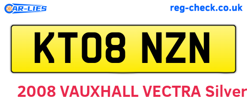 KT08NZN are the vehicle registration plates.