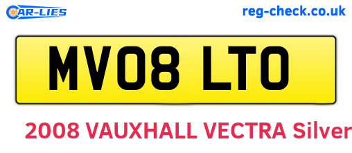 MV08LTO are the vehicle registration plates.
