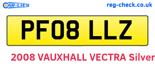 PF08LLZ are the vehicle registration plates.
