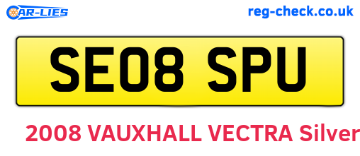 SE08SPU are the vehicle registration plates.