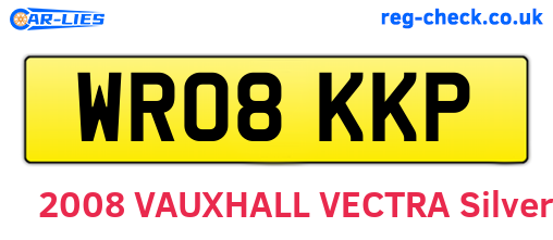 WR08KKP are the vehicle registration plates.