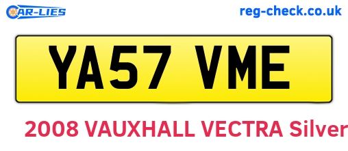 YA57VME are the vehicle registration plates.