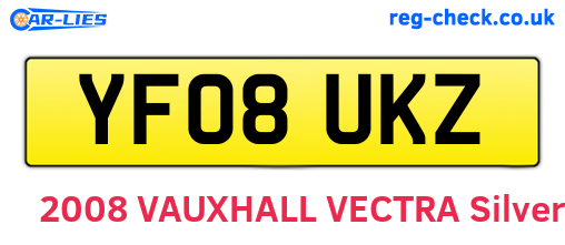 YF08UKZ are the vehicle registration plates.