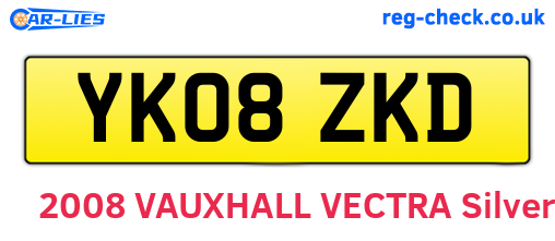YK08ZKD are the vehicle registration plates.