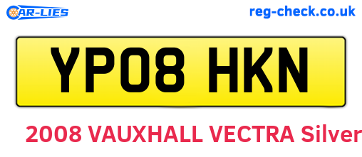YP08HKN are the vehicle registration plates.