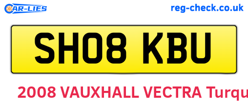 SH08KBU are the vehicle registration plates.