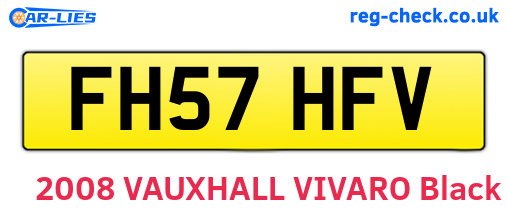 FH57HFV are the vehicle registration plates.