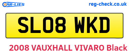 SL08WKD are the vehicle registration plates.