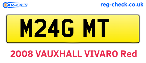 M24GMT are the vehicle registration plates.