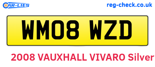 WM08WZD are the vehicle registration plates.