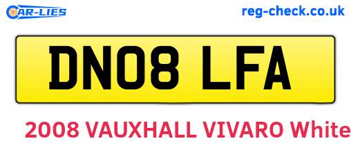 DN08LFA are the vehicle registration plates.