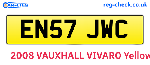 EN57JWC are the vehicle registration plates.