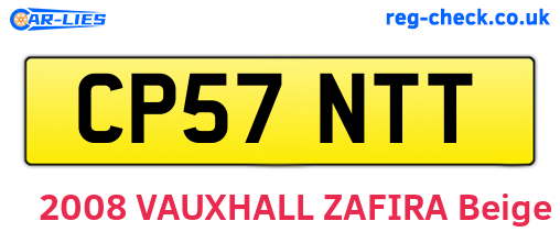CP57NTT are the vehicle registration plates.