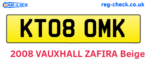 KT08OMK are the vehicle registration plates.