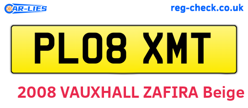 PL08XMT are the vehicle registration plates.