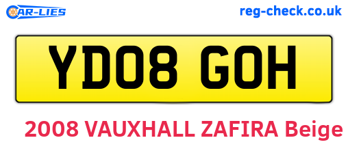 YD08GOH are the vehicle registration plates.