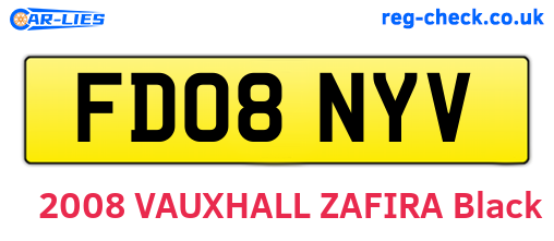 FD08NYV are the vehicle registration plates.